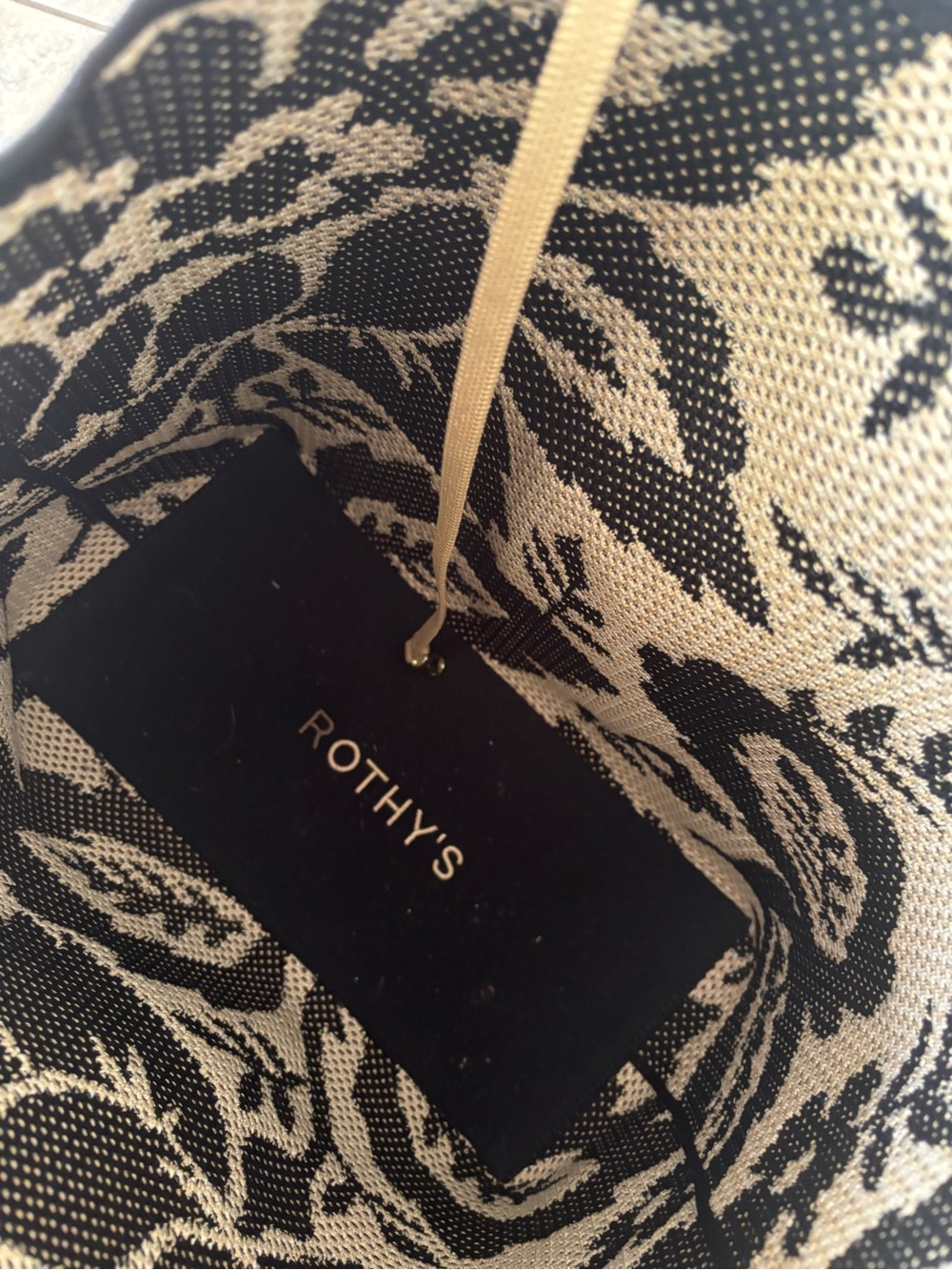 Rothy's The Lightweight Tote - Jardin Black - Picture 5 of 5